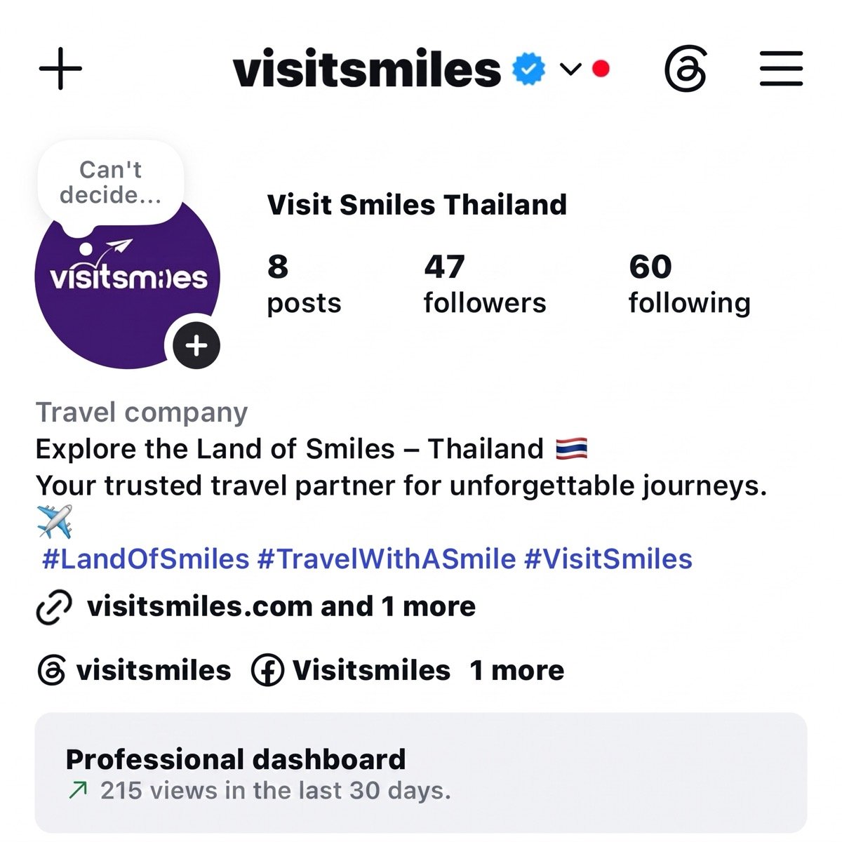 Before: 8 posts · 47 followers · 215 views in 30 days